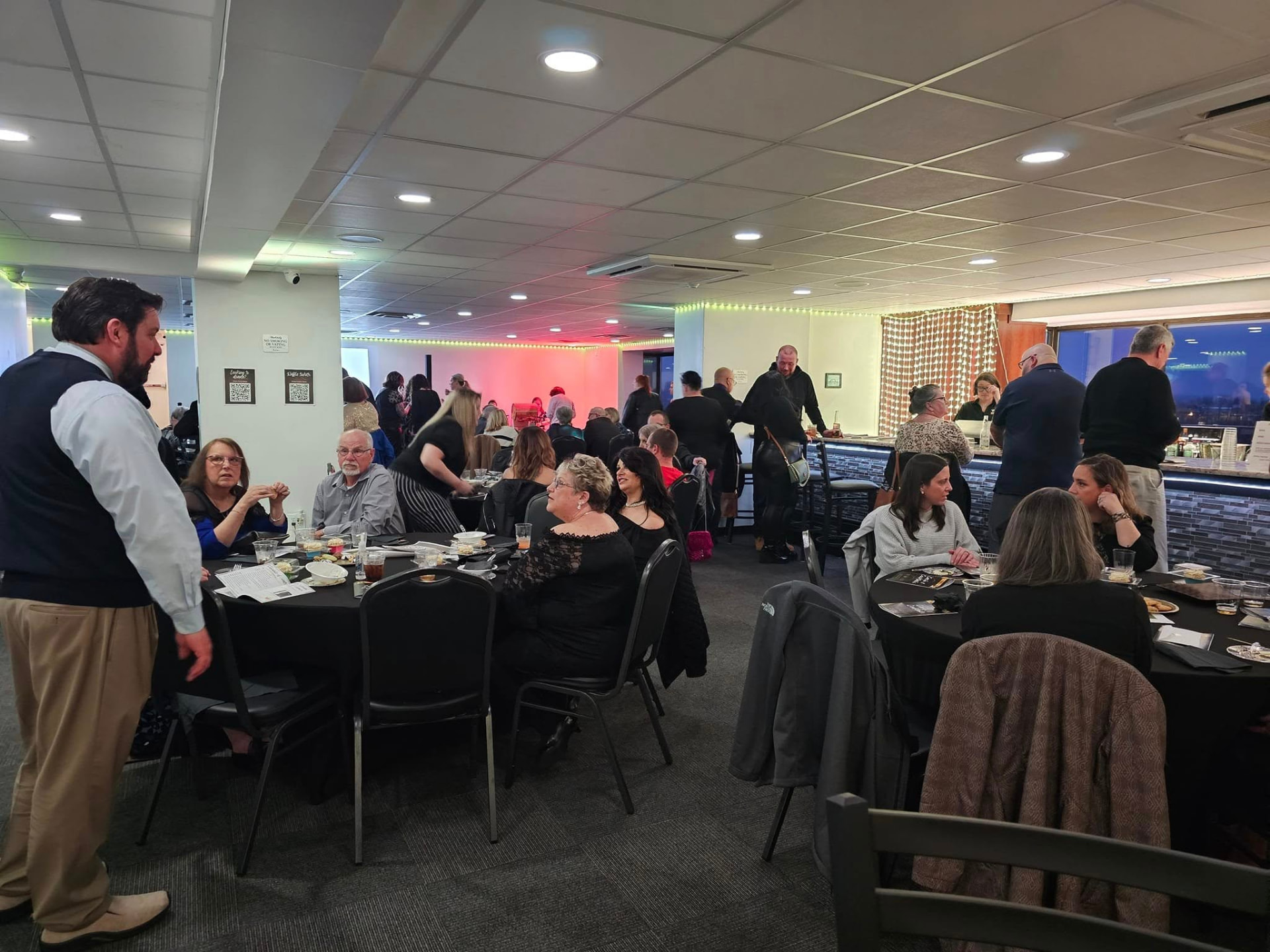 Guests enjoying a dinner gathering